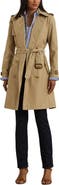 Lauren Ralph Lauren Double Breasted Belted Rain Trench Coat