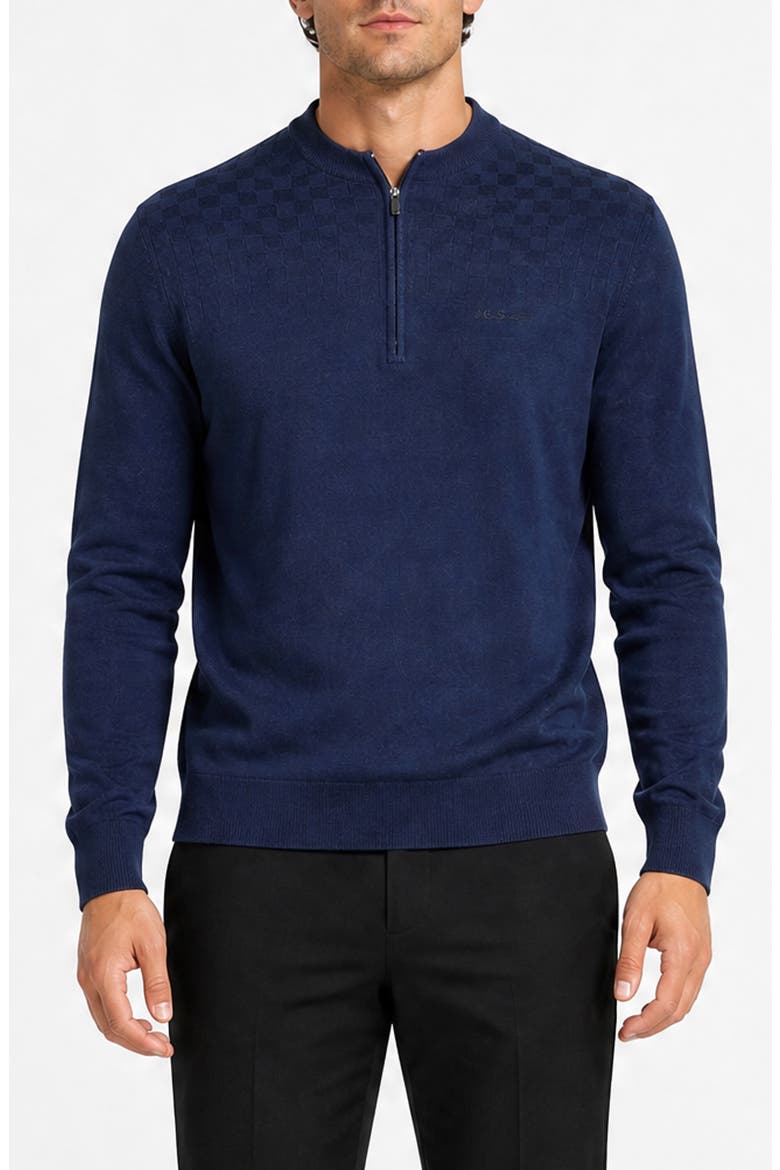 Performance Quarter Zip Pullover, Main, color, NAVY