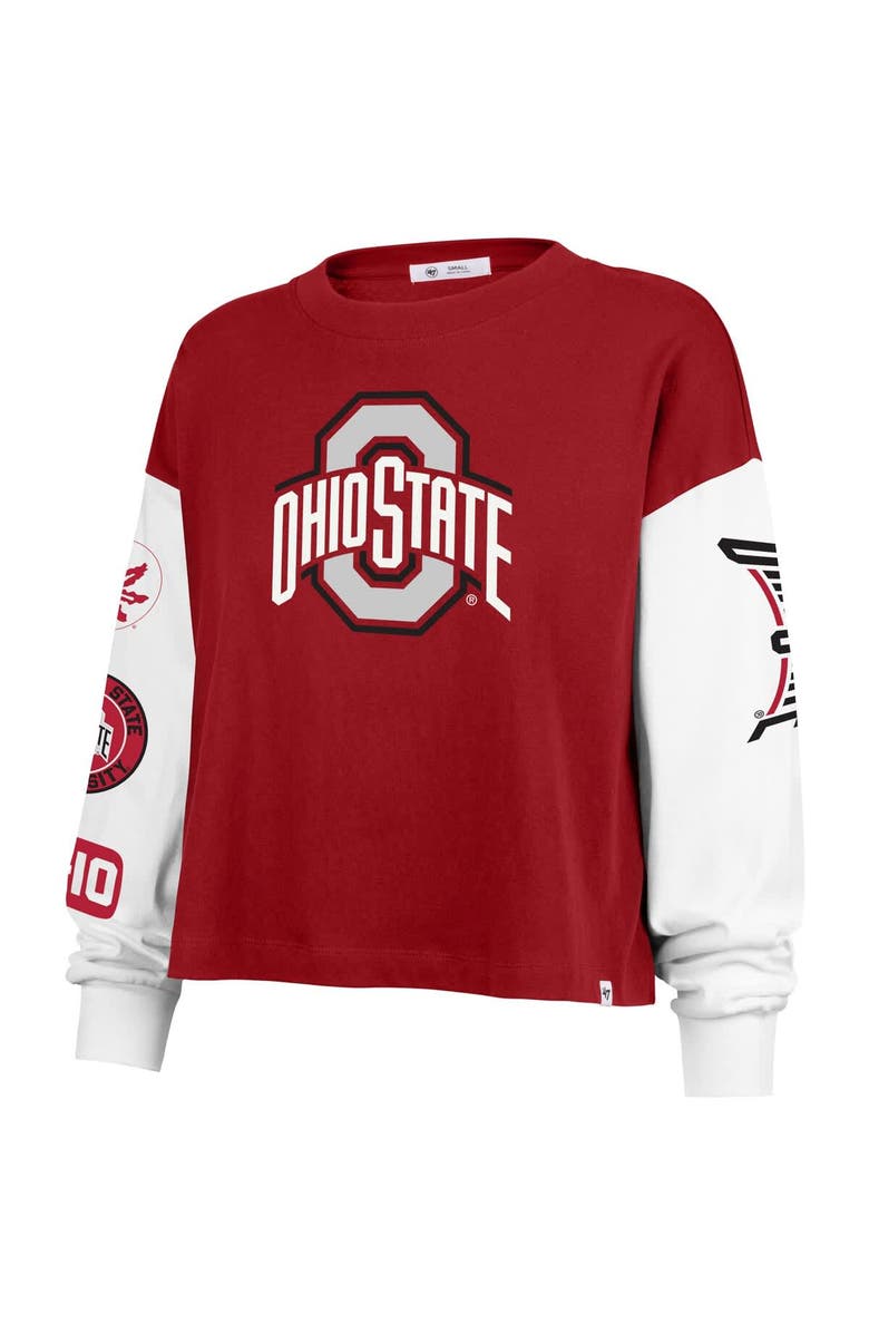 '47 Women's '47 Scarlet Ohio State Buckeyes Sydney Long Sleeve T-Shirt, Alternate, color, Scarlet
