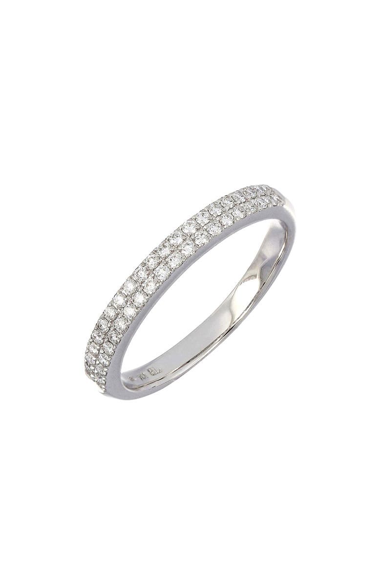 Bony Levy Audrey Two Row Diamond Band Ring, Main, color, 