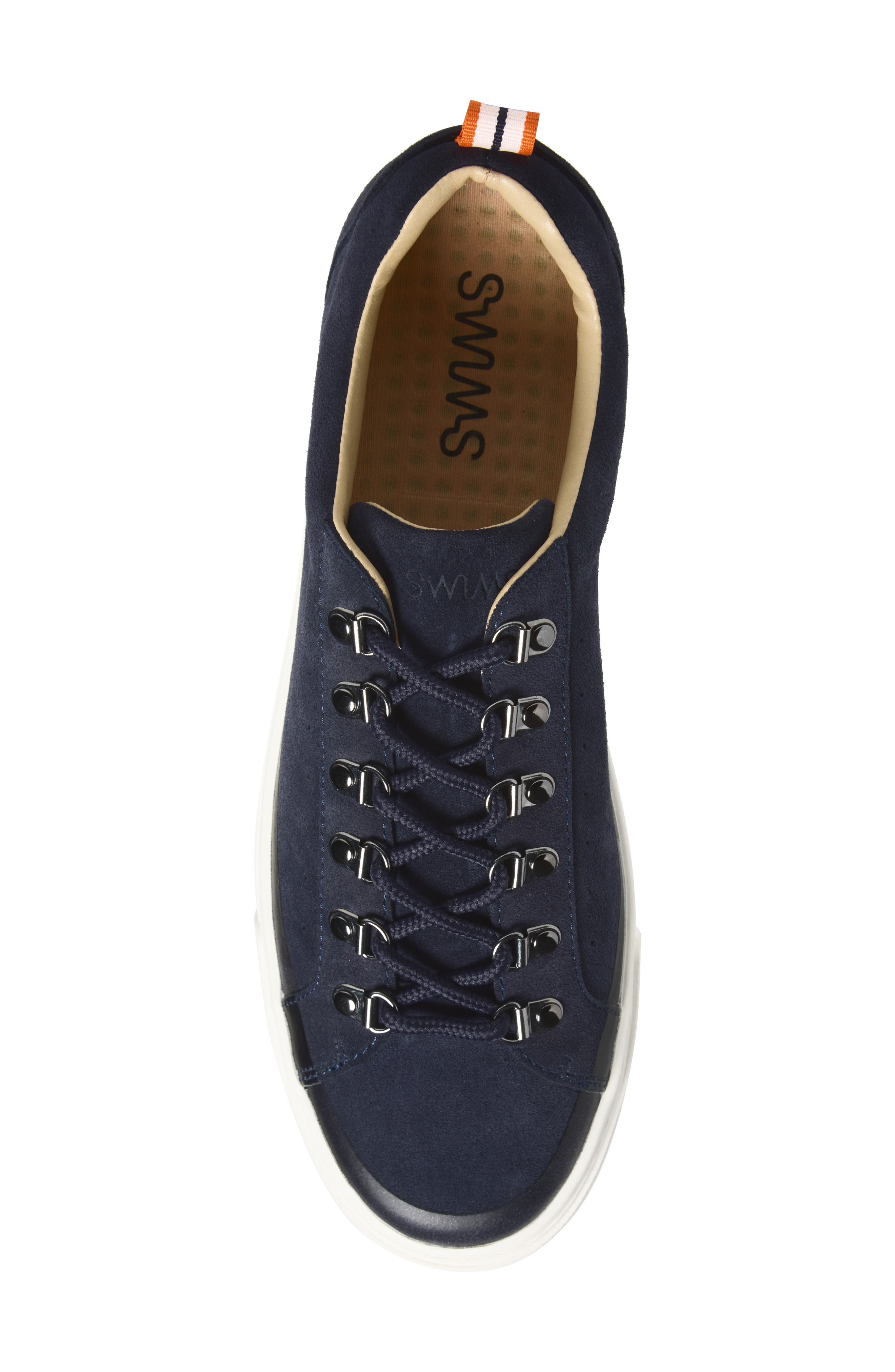 Skog Leather Sneaker, Alternate, color, NAVY