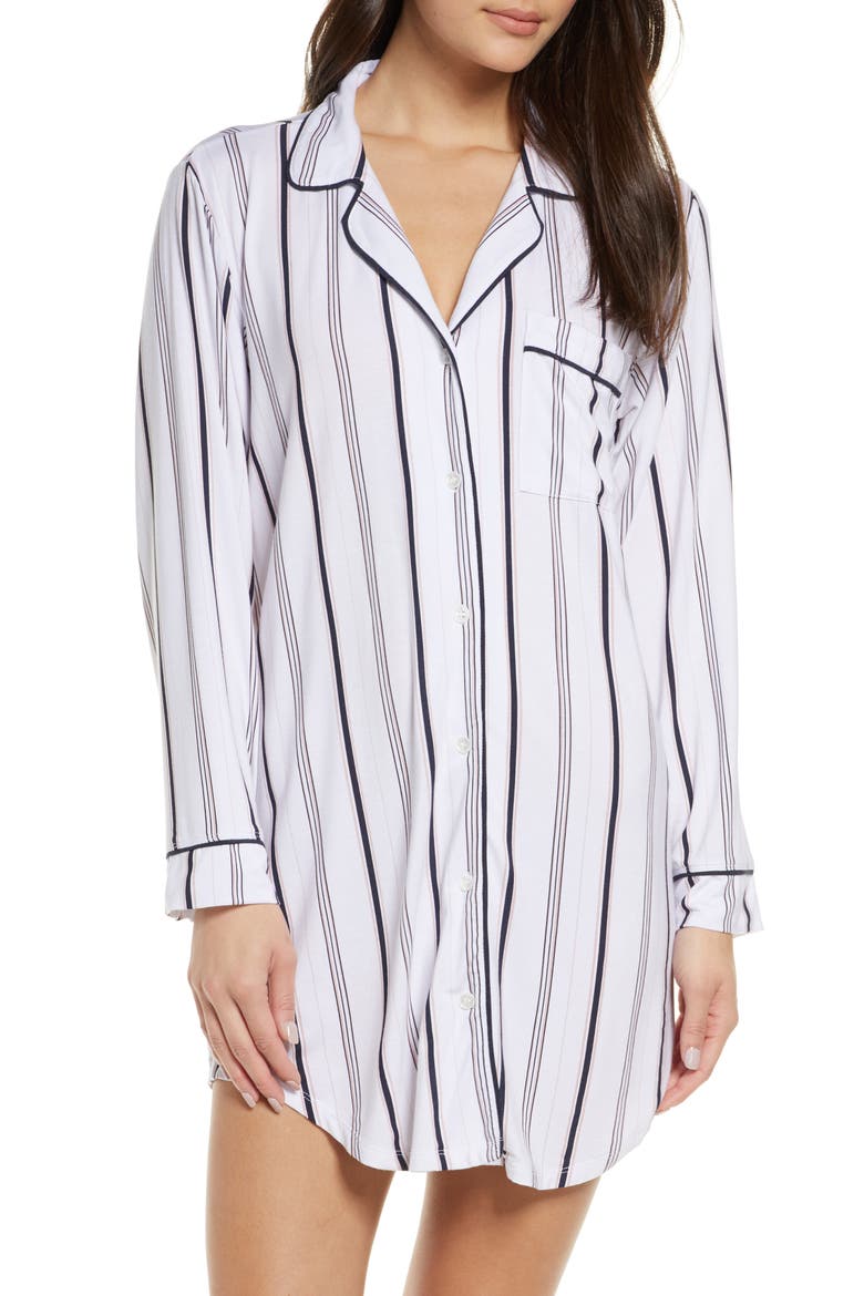 Sleep Chic Sleep Shirt, Main, color, WNTRSTR/NH