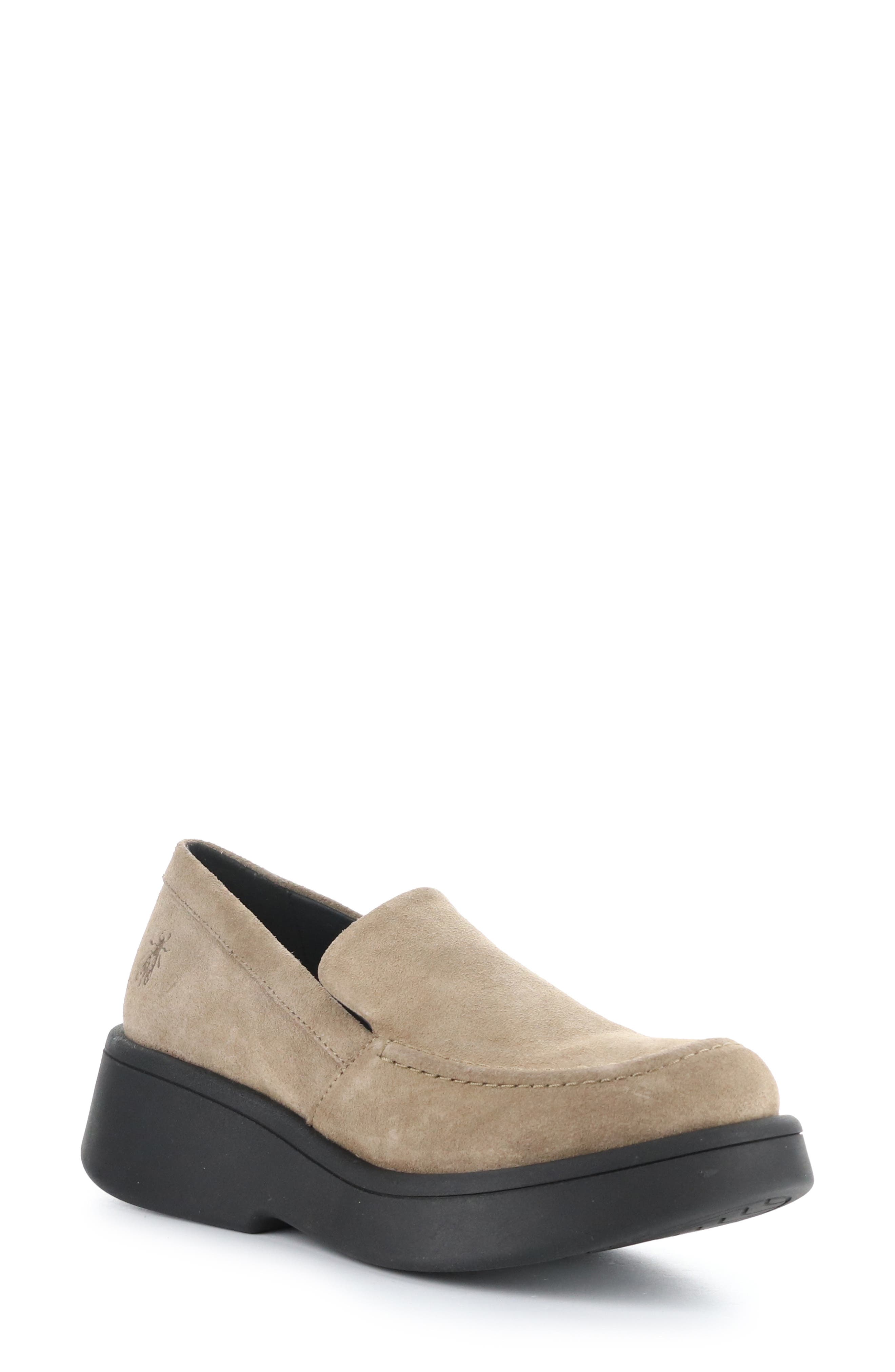 Fly London Maru Platform Loafer, Main, color, 003 Taupe Oil Suede