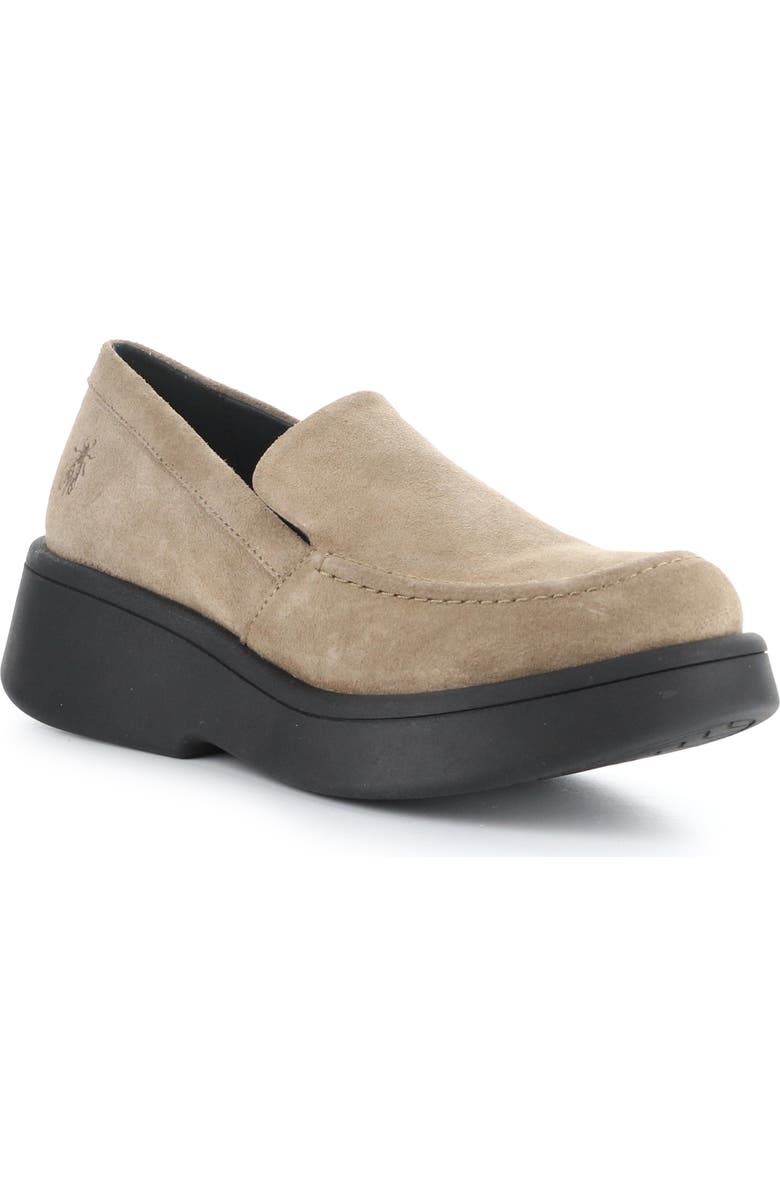 Fly London Maru Platform Loafer, Main, color, 003 Taupe Oil Suede