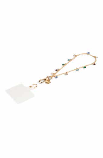 high shine charm phone crossbody chain