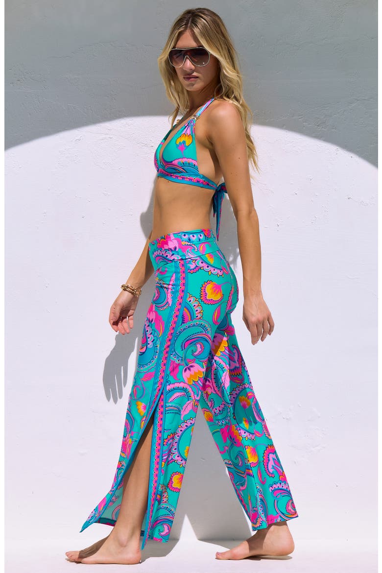 Mykonos Cover-Up Pants, Alternate, color, PINK MULTI