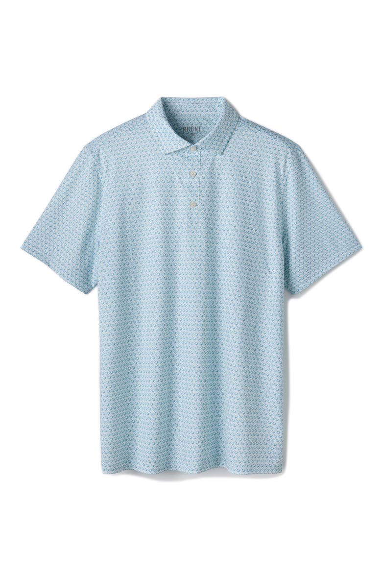 Drive Time Performance Polo, Alternate, color, COOL MINT DIAMOND GEO