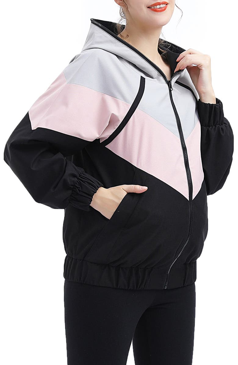 Kimi and Kai Ellie Water Repellent Maternity Jacket, Alternate, color, 