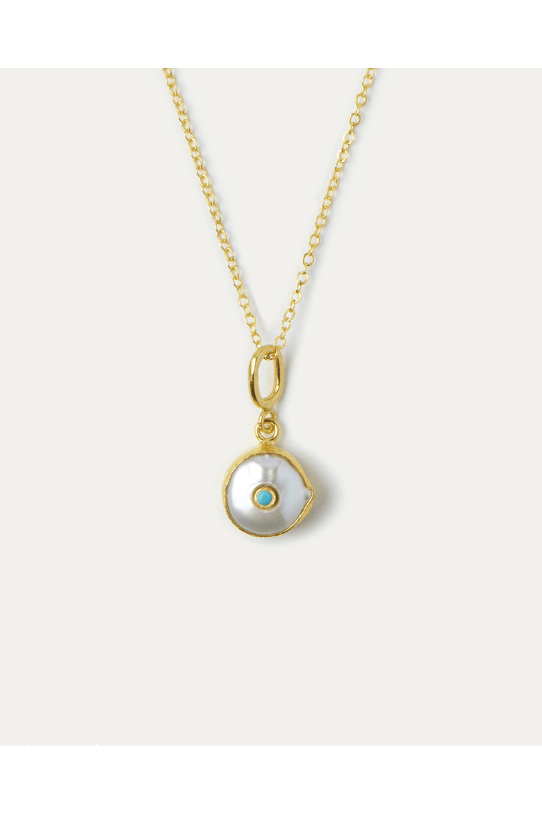 Amalfi Pearl Pendant Necklace, Main, color, Gold