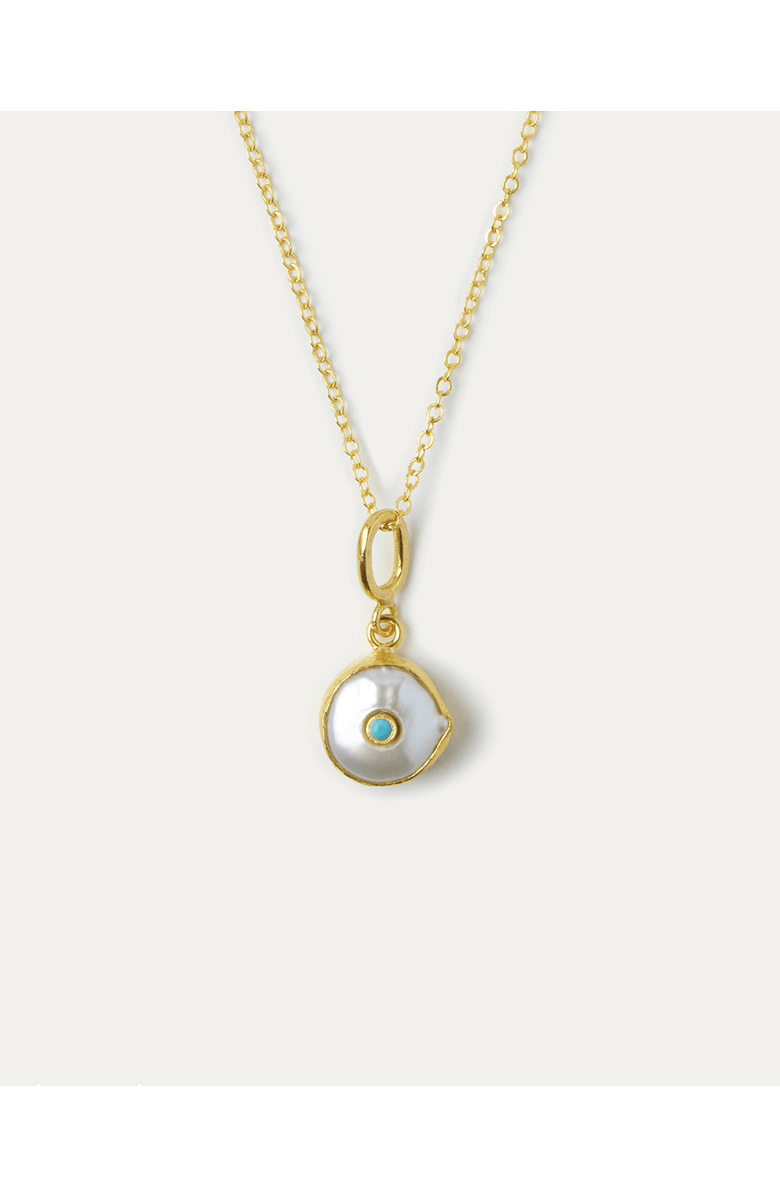 Ottoman Hands Amalfi Pearl Pendant Necklace, Main, color, Gold