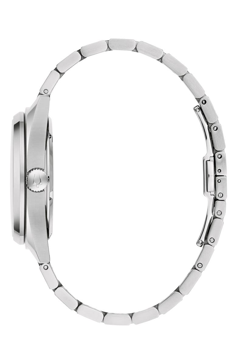 BULOVA Surveyor Bracelet Watch, 41mm, Alternate, color, Silver-Tone
