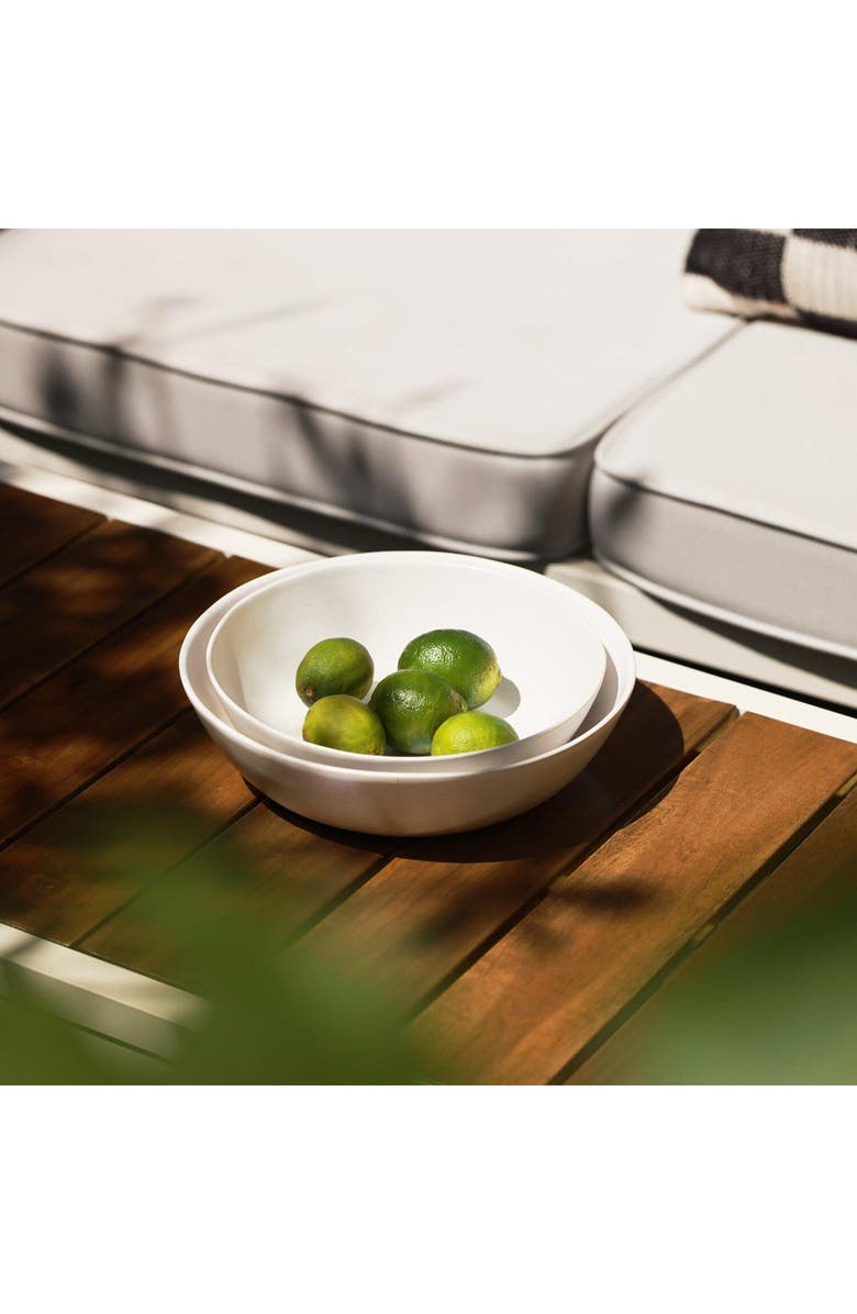 Fable The Low Set of 2 Serving Bowls, Alternate, color, Speckled White