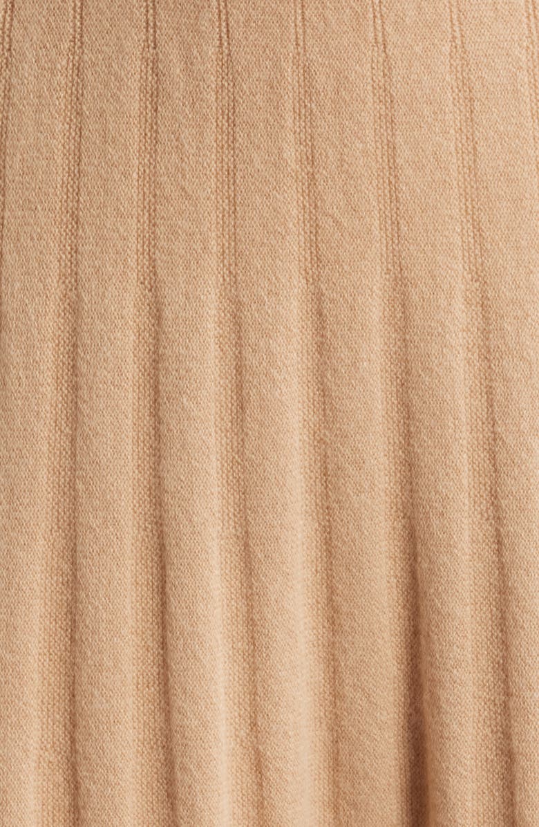 Elie Tahari The Aviva Long Sleeve Cashmere Sweater Dress, Alternate, color, French Beige