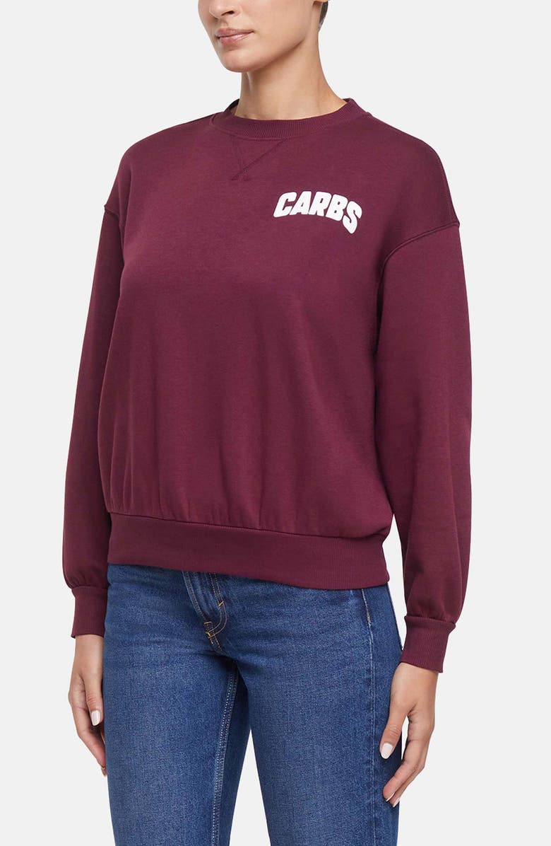 Wildfox Carbs Charlie Sweatshirt, Alternate, color, Fig