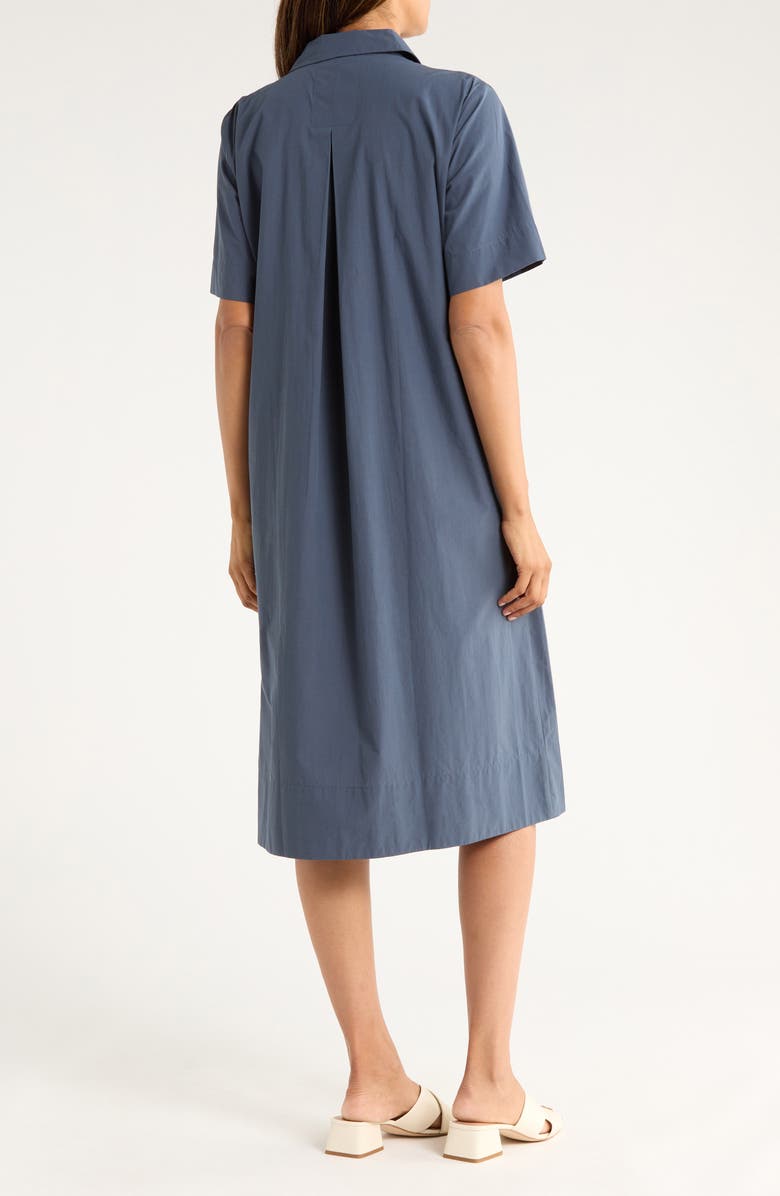 Eileen Fisher Classic Short Sleeve Shift Dress, Alternate, color, Ocean