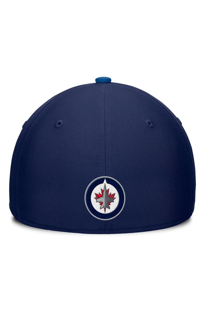 FANATICS Men's Fanatics Navy/Blue Winnipeg Jets Authentic Pro Rink Team Code Flex Hat, Alternate, color, Navy