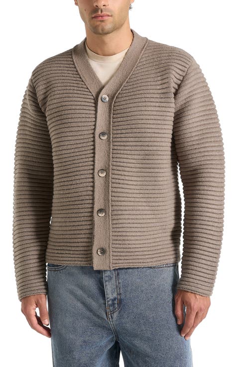 Anton Ribbed Knit Cardigan