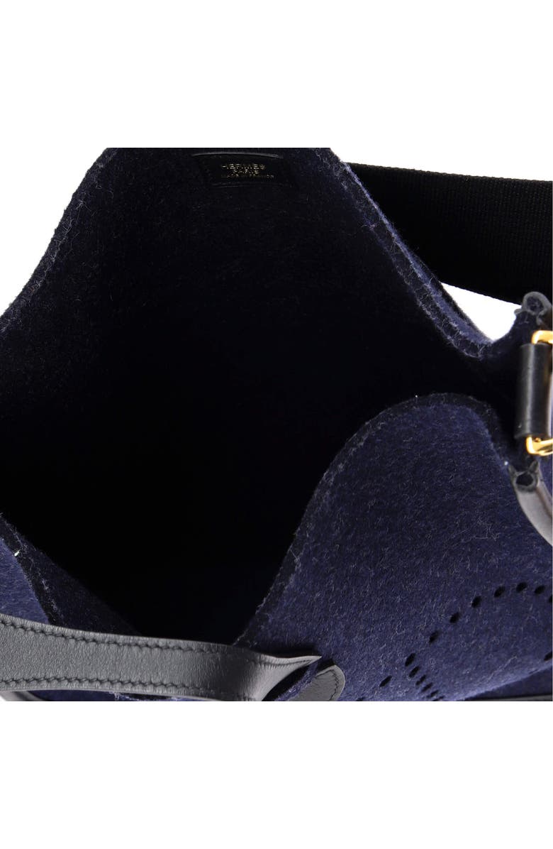 Pre-Owned Hermes Evelyne Bag Gen III Felt PM, Alternate, color, Bleu Nuit