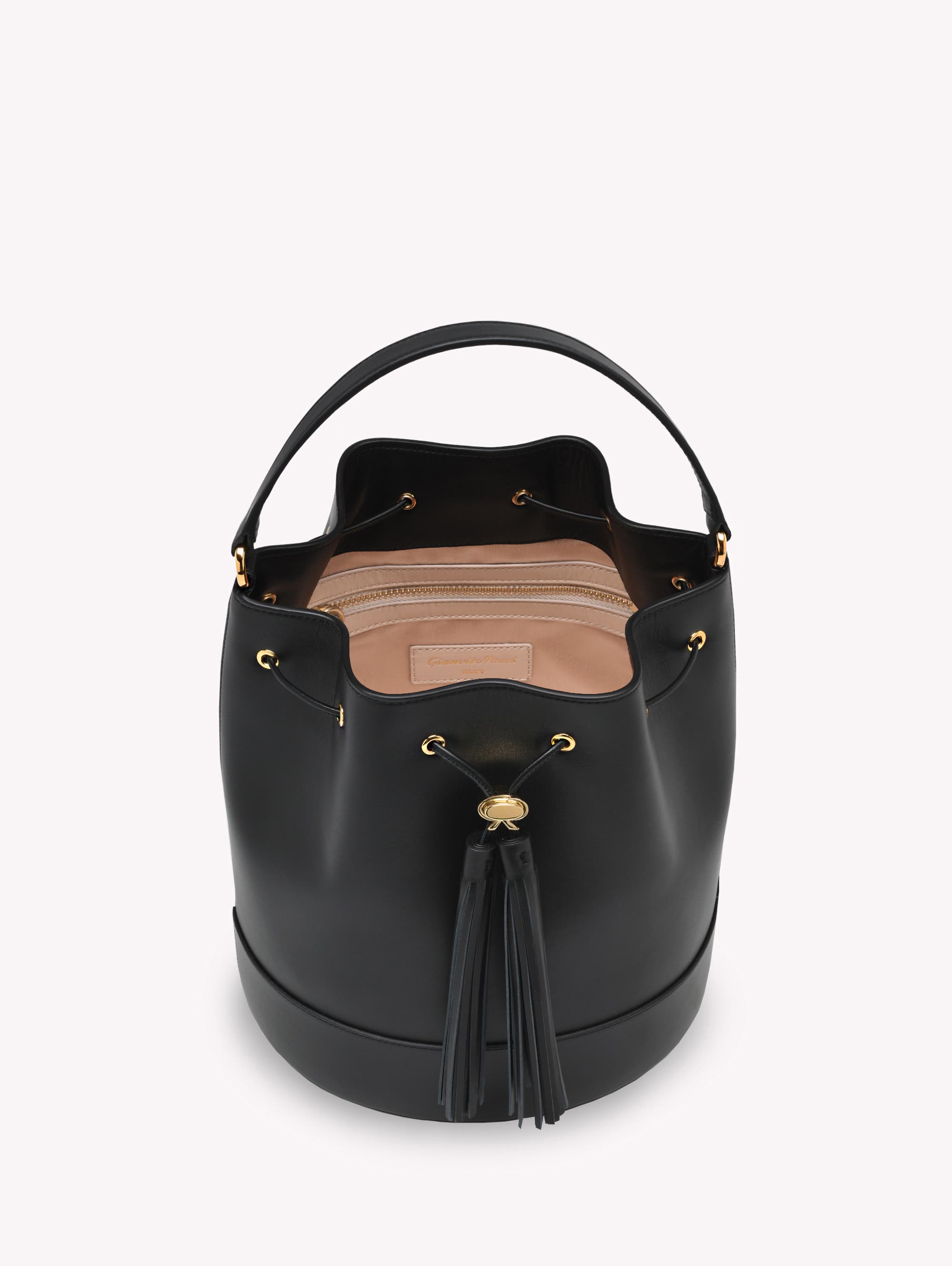 Gianvito Rossi Sienna 22 Crossbody Bag, Alternate, color, Black Calf Leather