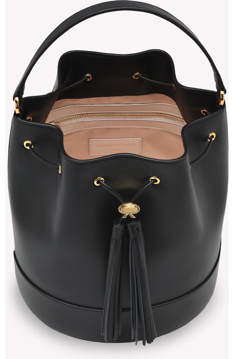 Gianvito Rossi Sienna 22 Crossbody Bag, Alternate, color, Black Calf Leather