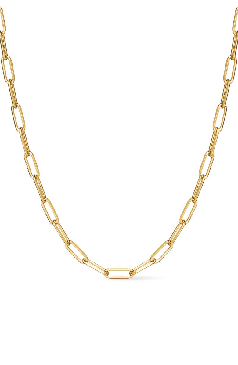 Ana Luisa Laura Bold Paper Clip Chain Necklace, Main, color, 