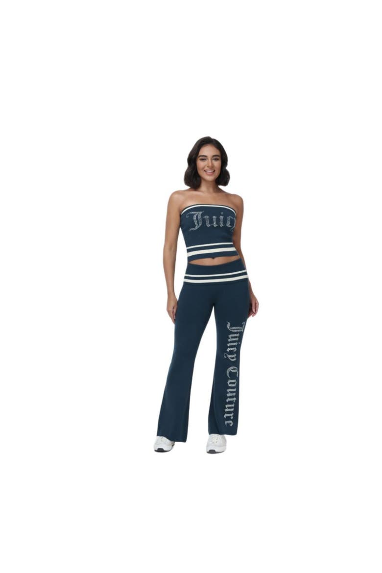 Sleek Logo Strapless Tube Top, Alternate, color, REGAL BLUE