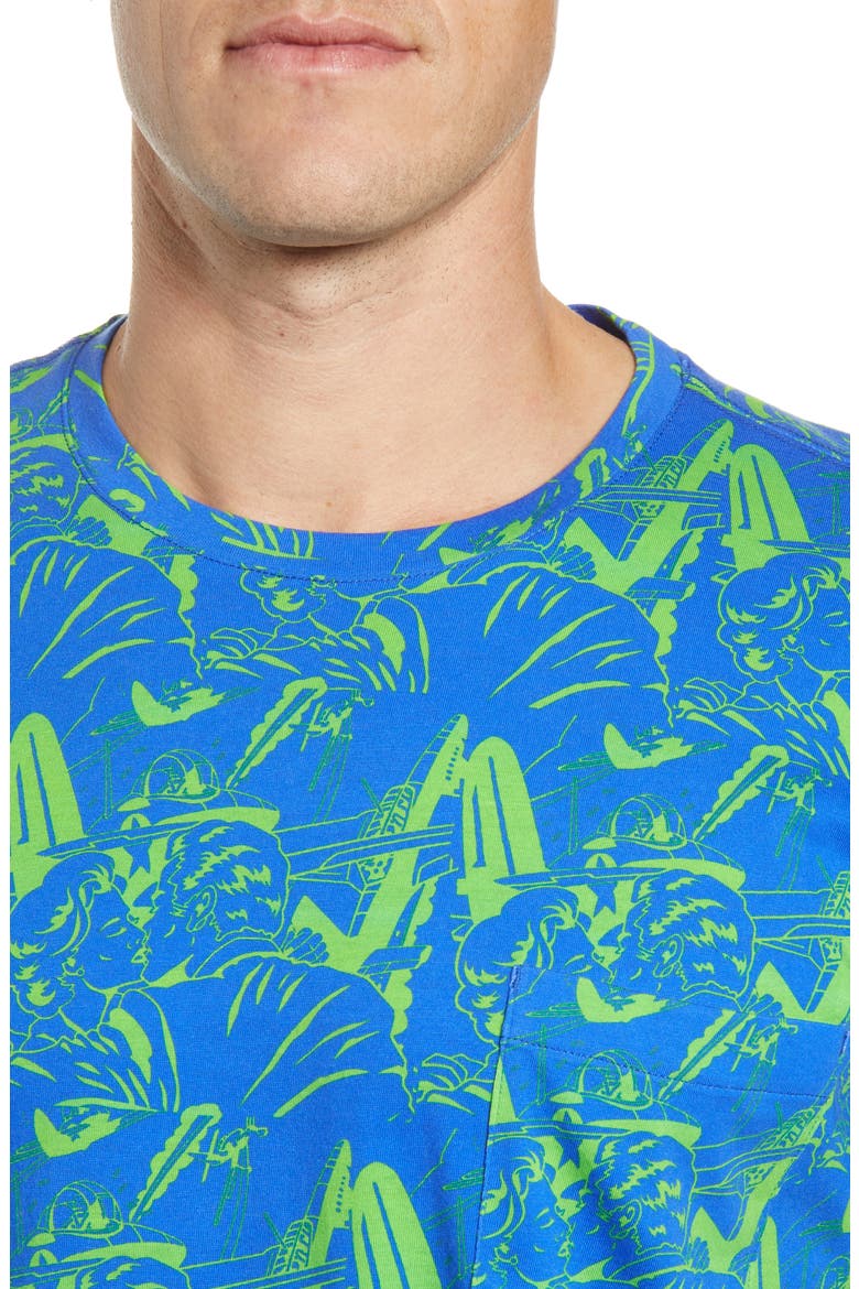 Aerobatics Pocket T-Shirt, Alternate, color, BLUE