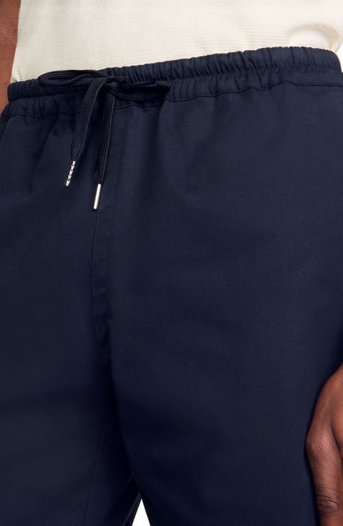 Sandro Cotton Shorts In Midnight Blue