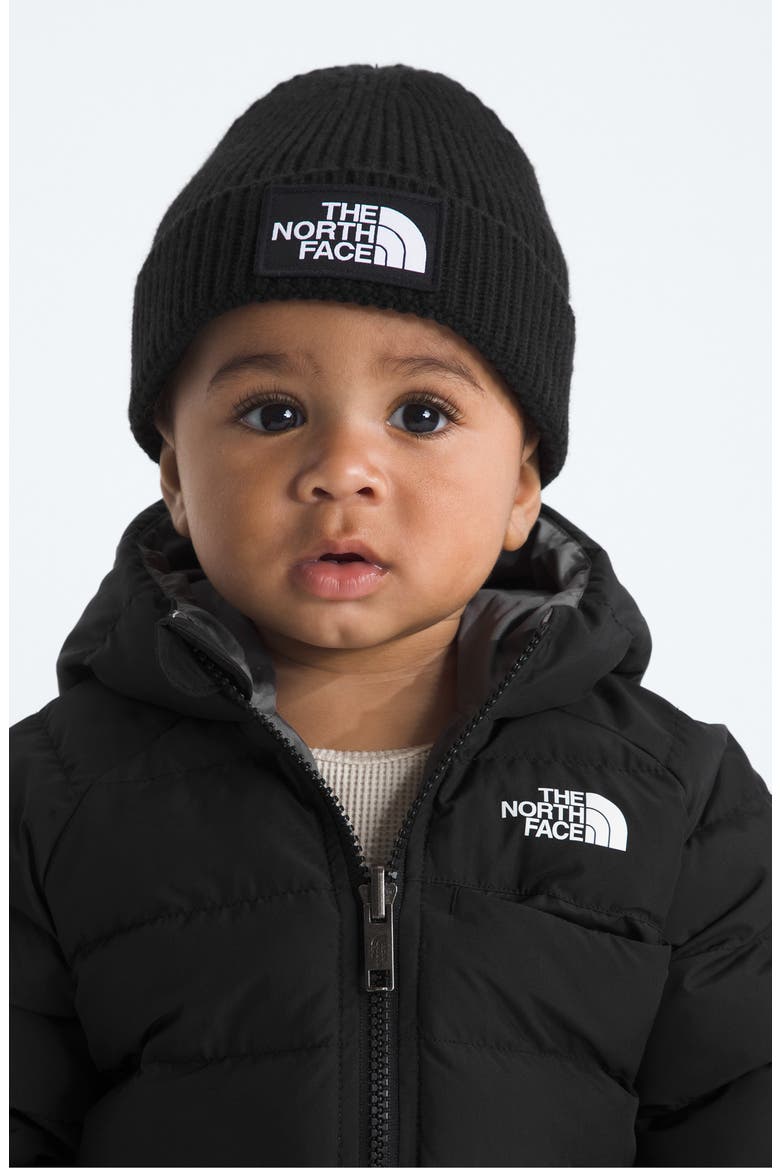 Logo Box Cuffed Beanie, Alternate, color, TNF BLACK