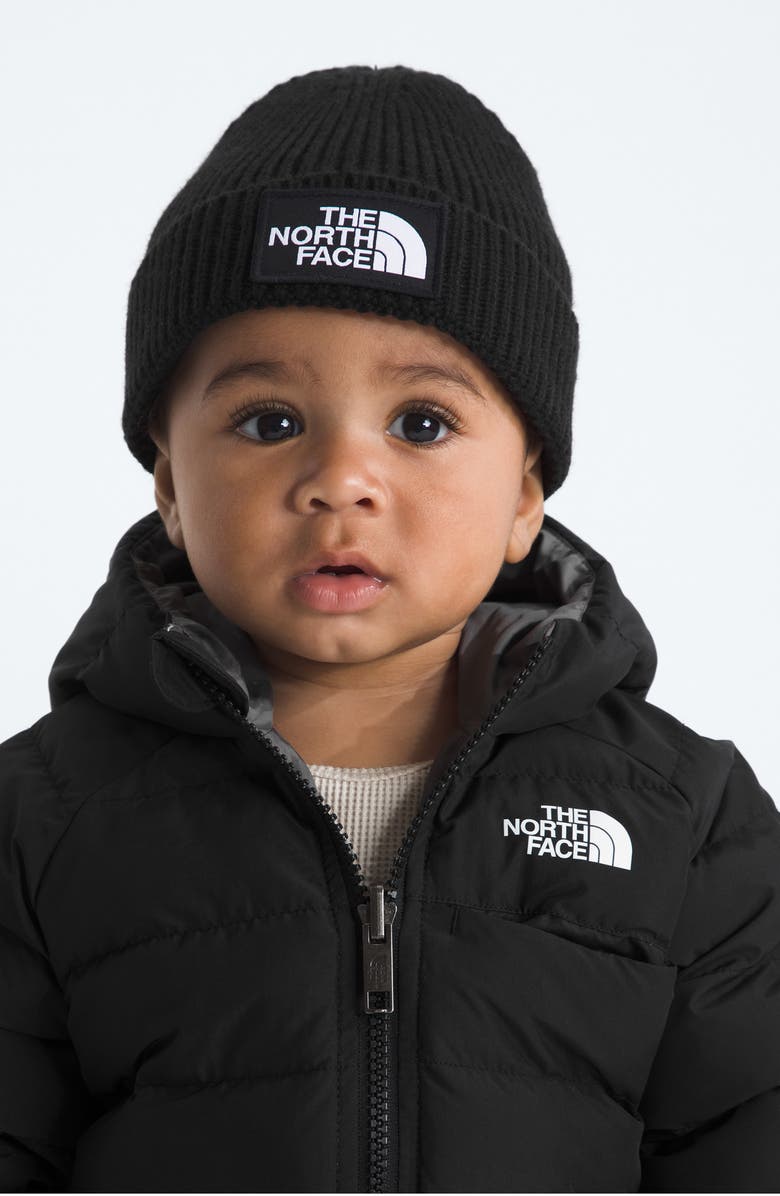 The North Face Logo Box Cuffed Beanie, Alternate, color, Tnf Black