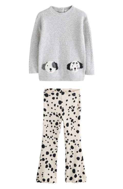 Kids' Graphic Sweater & Flare Leggings Set (Baby & Little Kid)