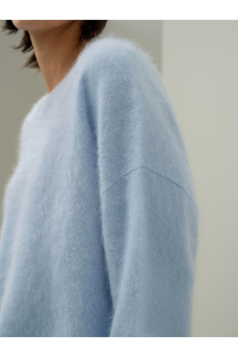 Women's Relaxed Drop-Shoulder Cashmere Sweater, Alternate, color, Illusion Blue