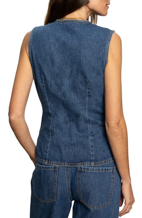 Sanctuary Maritime Denim Vest In Perfect Storm
