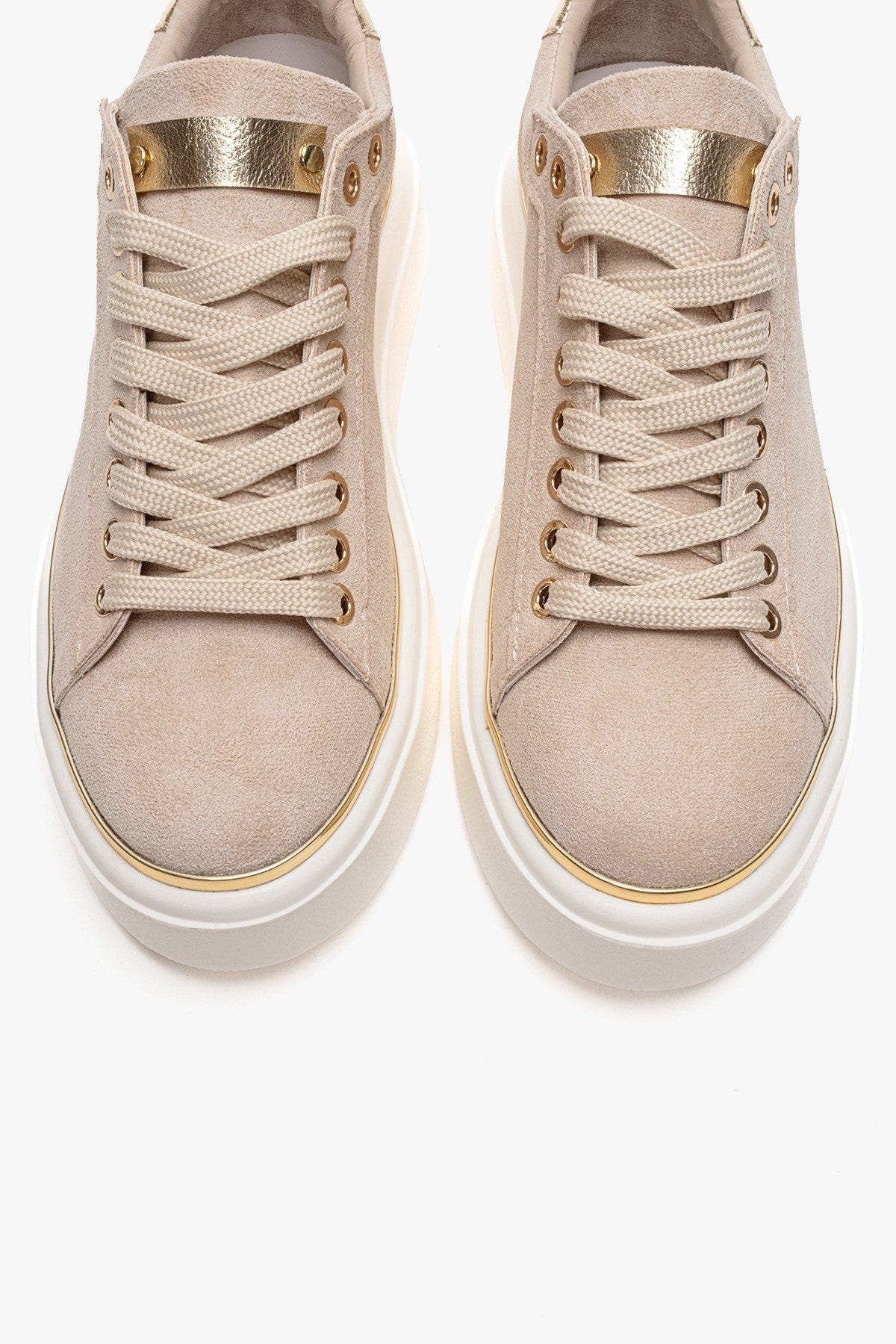 Borena Platform Sneaker, Alternate, color, Beige Suede