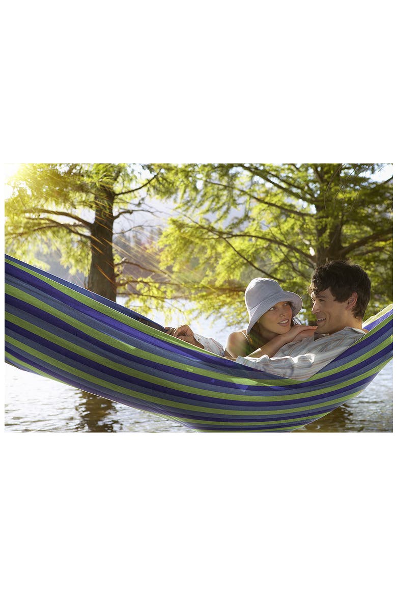 Steel Stand Double Hammock, Alternate, color, MULTI