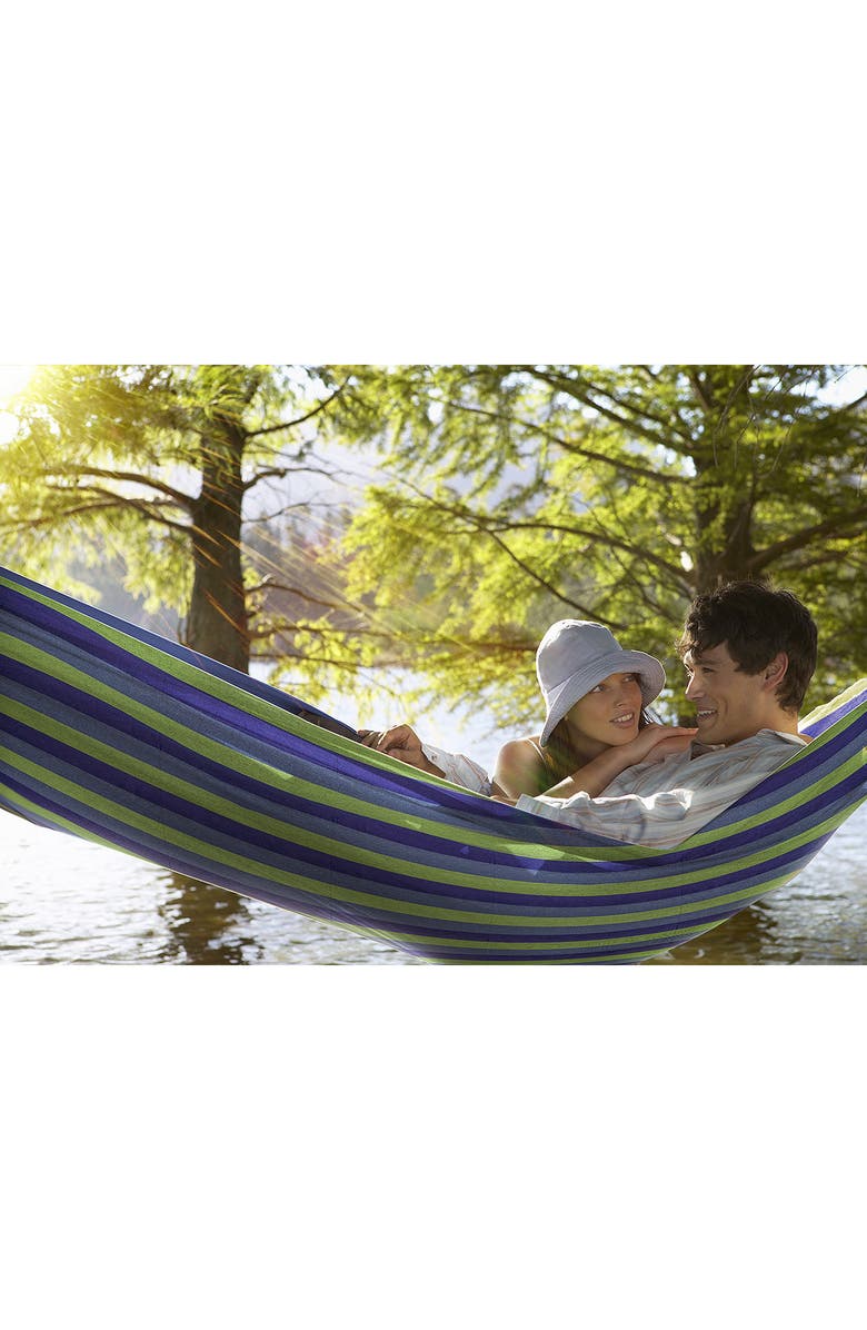 SORBUS Steel Stand Double Hammock, Alternate, color, Multi