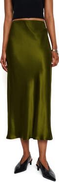 Reformation Layla Silk Midi Skirt
