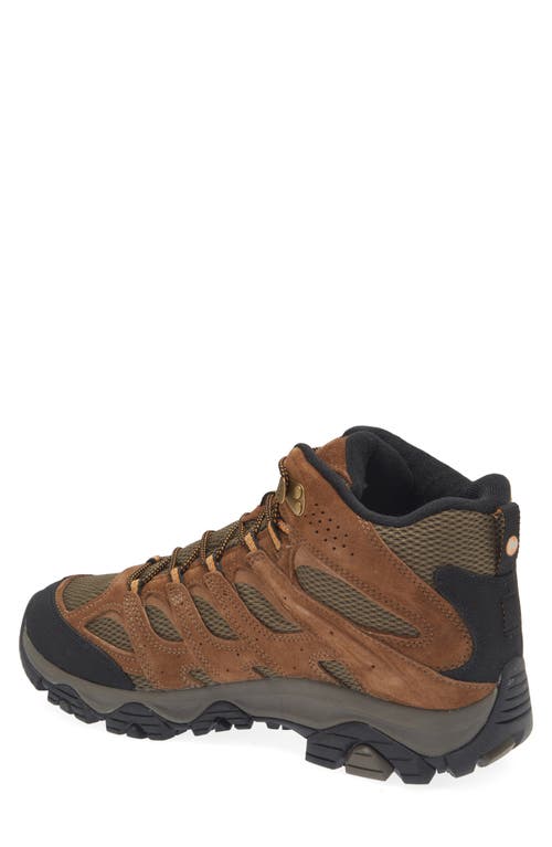 Merrell Moab 3 Mid Waterproof Hiking Shoe In Earth