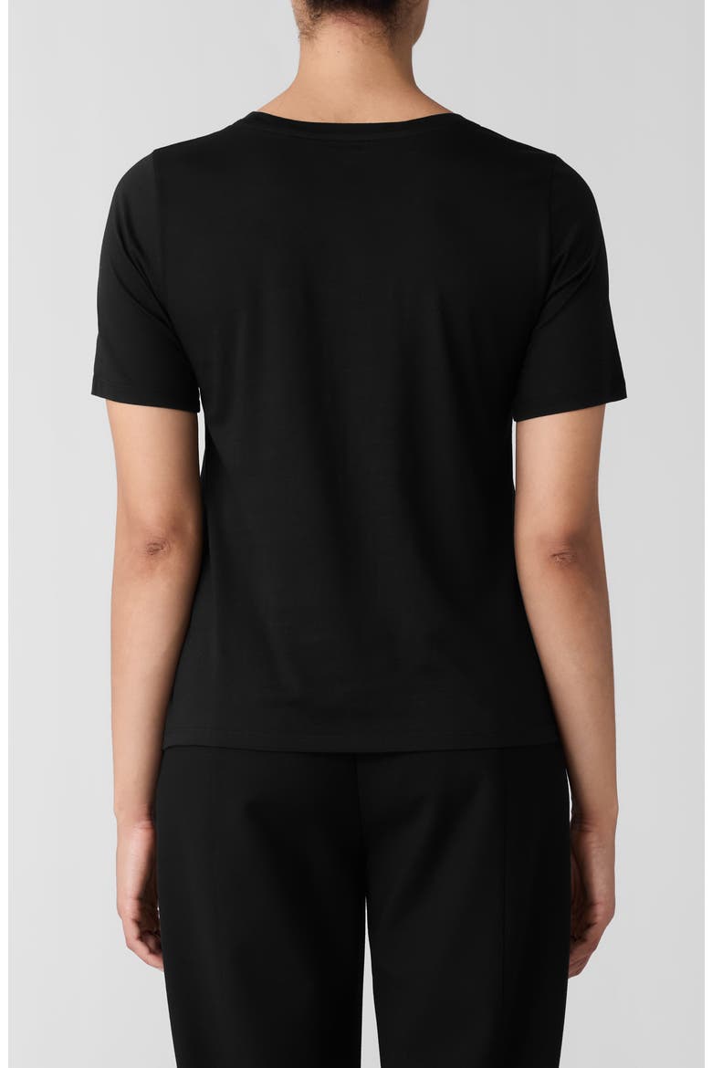 Organic Cotton Crewneck T-Shirt, Alternate, color, BLACK