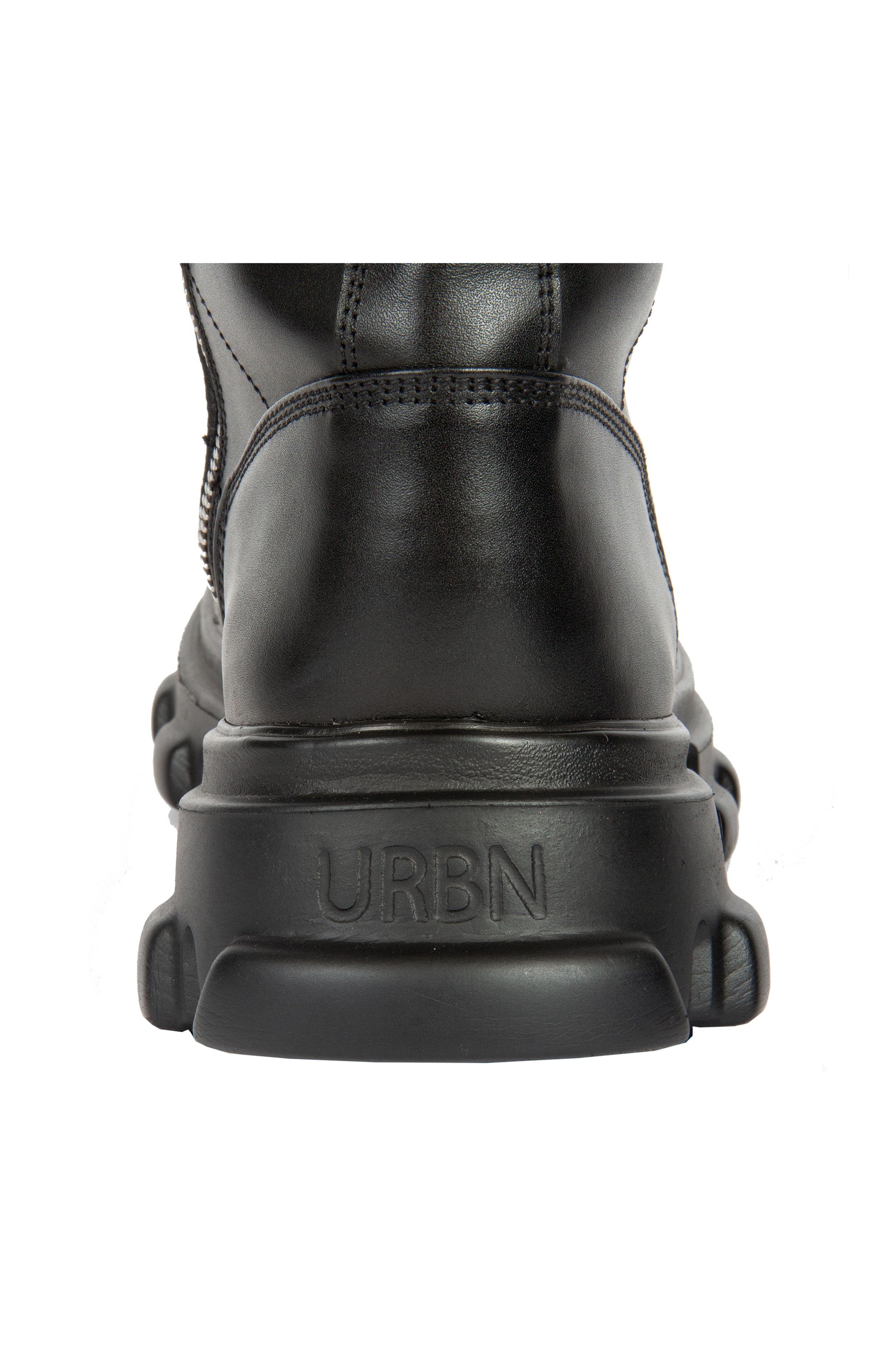 URBNKICKS High Altitude Black Leather Boots BSB, Alternate, color, Black Black