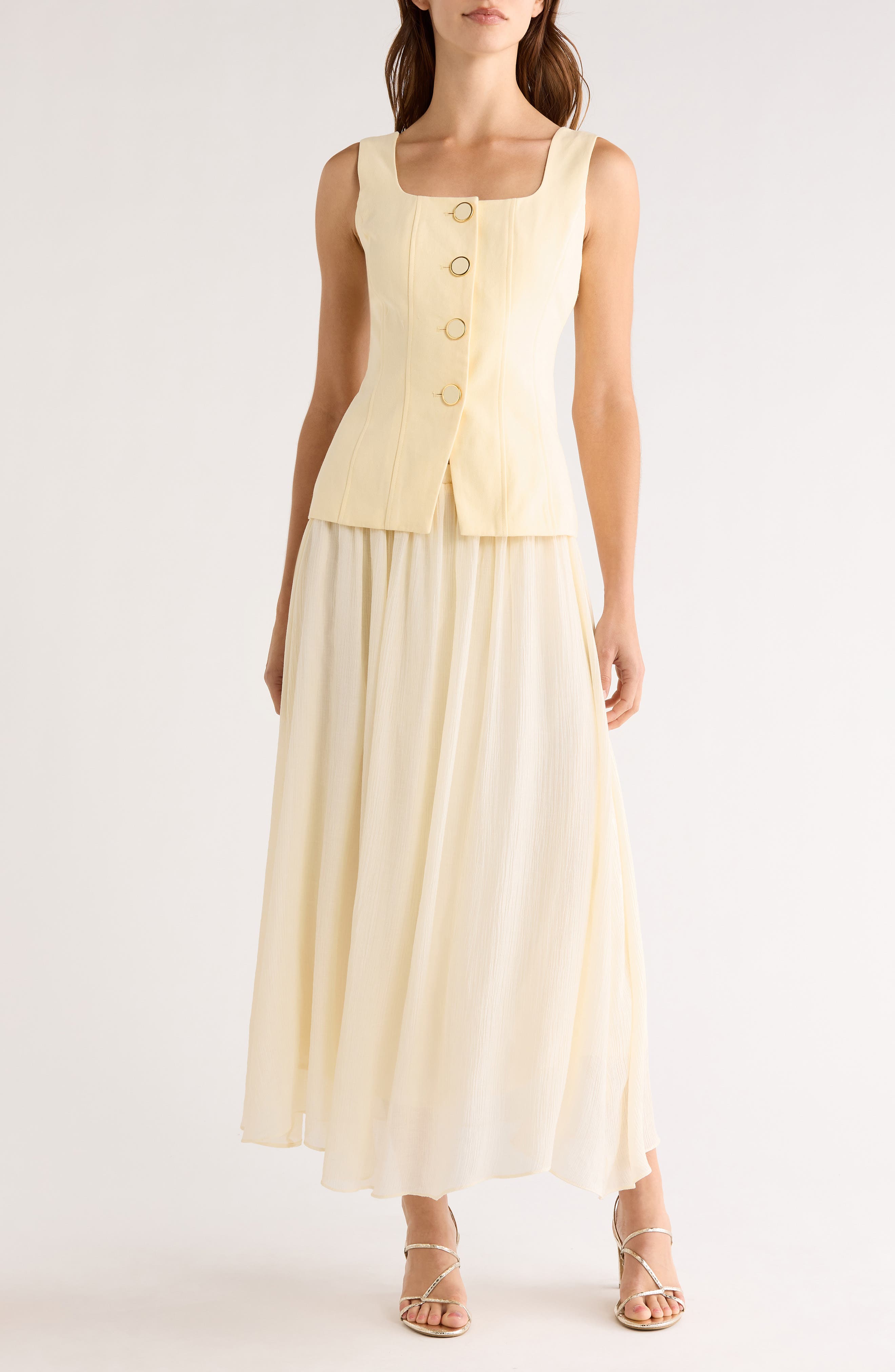 Sleeveless Two-Piece Dress