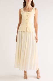 MOON RIVER Sleeveless Two-Piece Dress