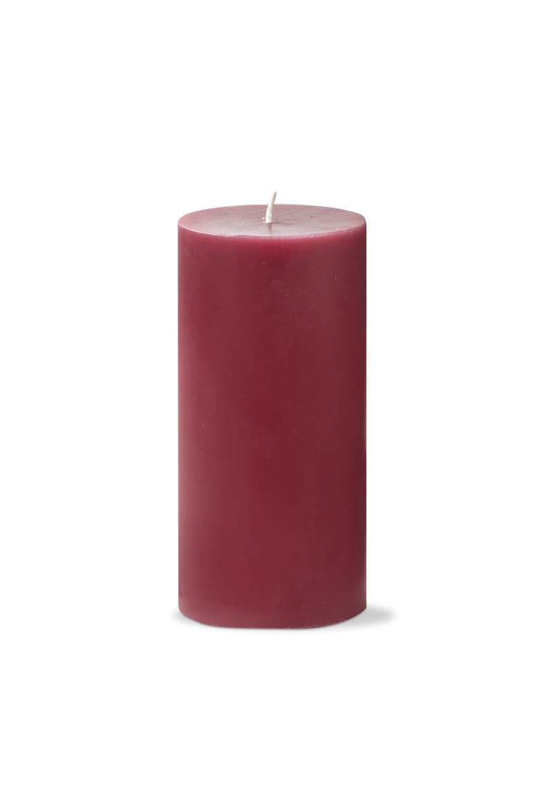 Color Studio Pillar Candle Plum Smokeless 85 Hour Burn, Alternate, color, Purple