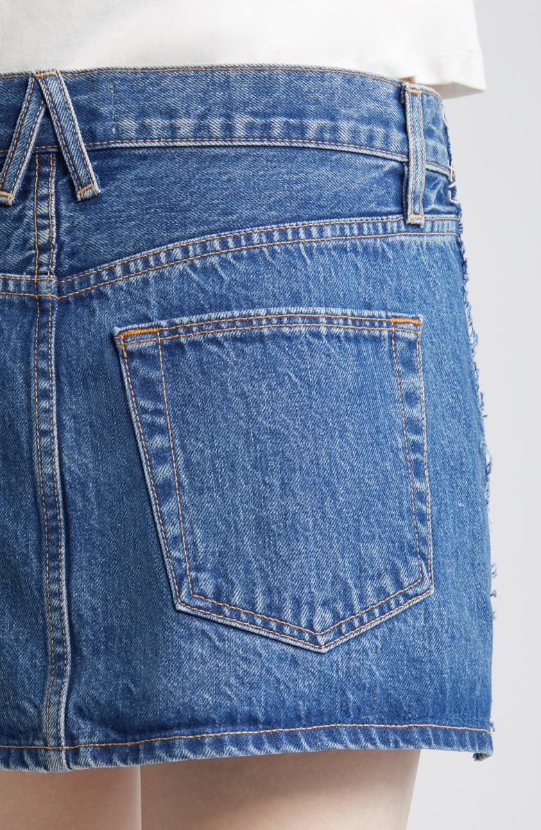SLVRLAKE Re-Work Denim Miniskirt, Alternate, color, 