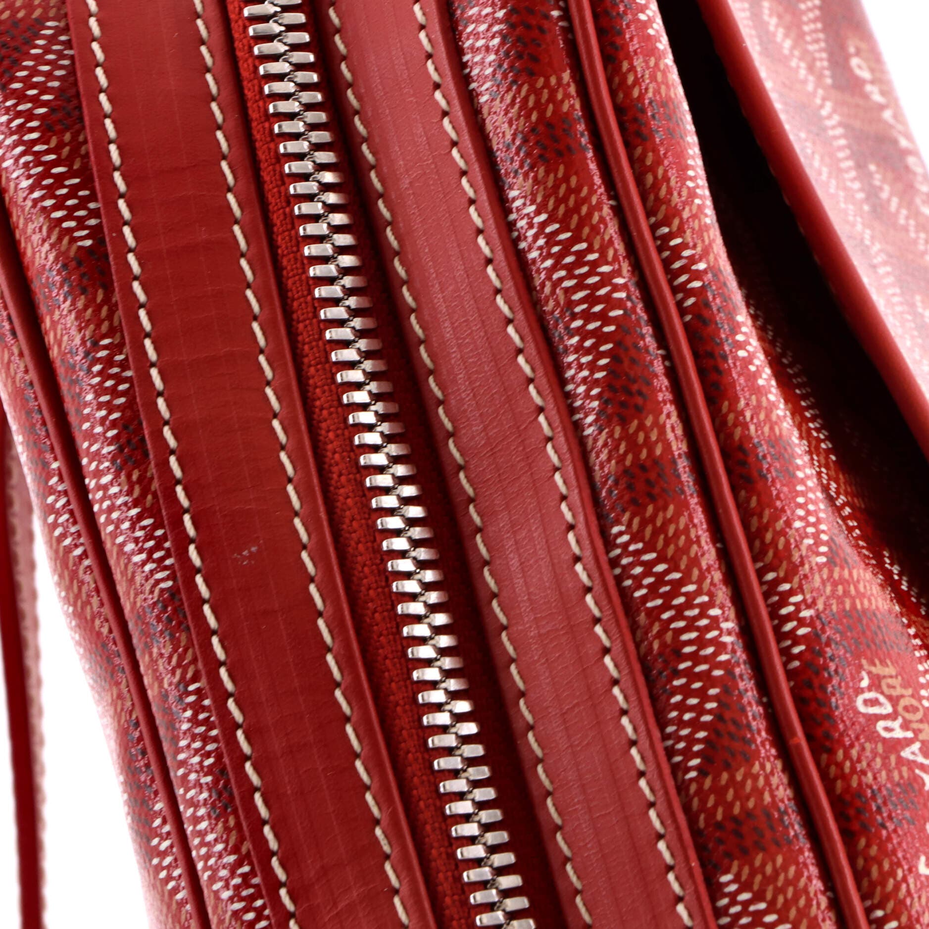 Pre-Owned Goyard Cap Vert Bag Coated Canvas, Alternate, color, Red