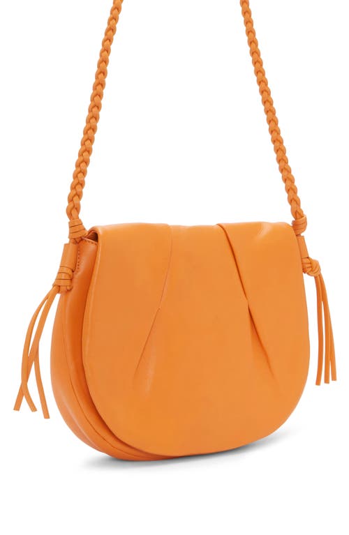 Vince Camuto Espen Leather Saddle Bag In Medium Orange