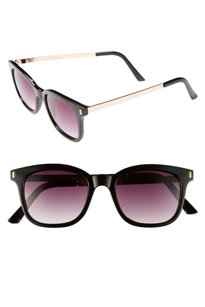 'Standard' Sunglasses, Main, color, BLACK