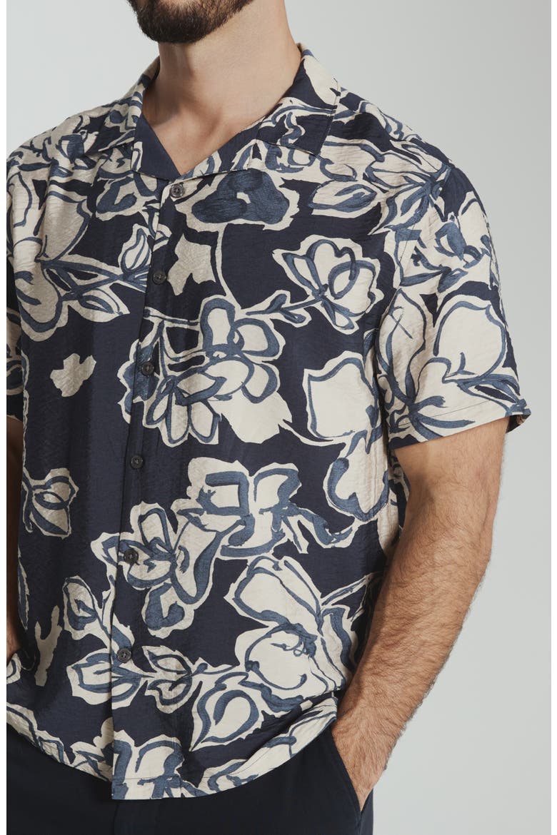 Saltwood Camp Shirt, Alternate, color, NAVY