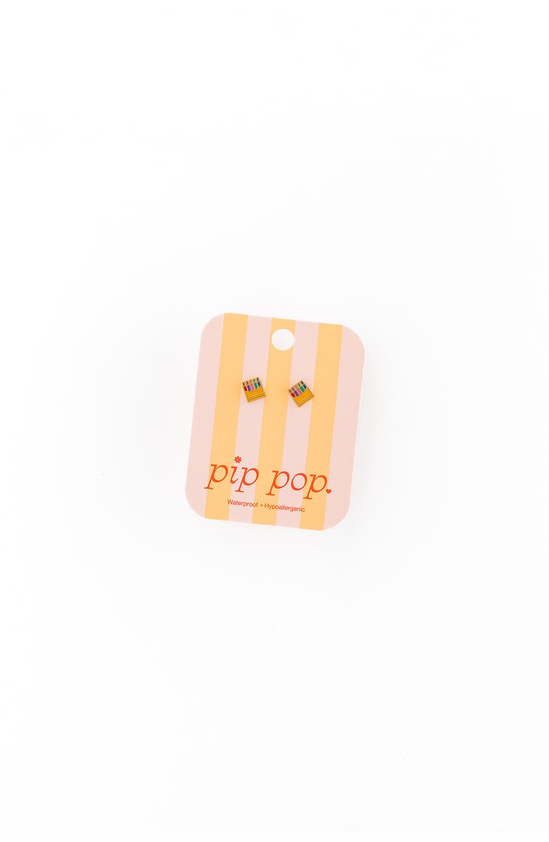 Pip Pop Crayon Stud Earrings, Alternate, color, Multi