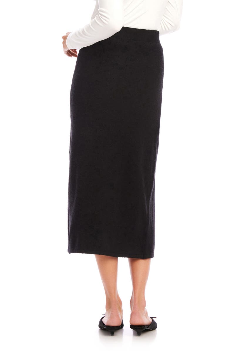 FIFTEEN TWENTY Brett Floral Embellished Sweater Skirt, Alternate, color, Black